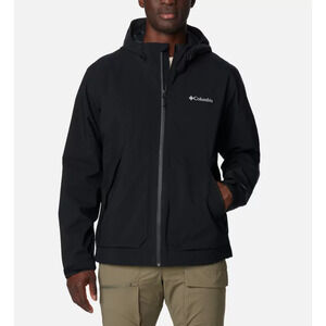 Columbia Mens Altbound Waterproof Jacket US Medium Black Hood Seam Sealed NWT